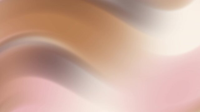 Abstract gradient gold background with smooth wavy lines in pastel colors