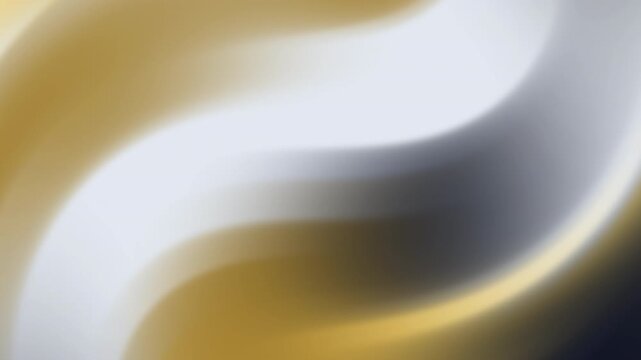 Abstract gradient gold background with smooth white and black curves