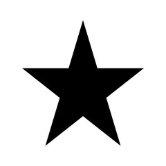 Obraz premium silver star on black background