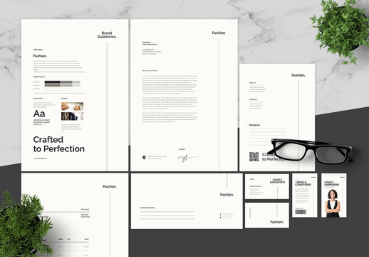 Black And White Fashion Brand Guidelines 