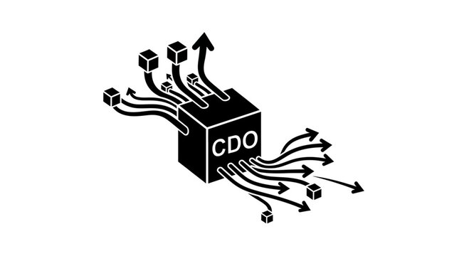 CDO Data Flow Diagram: Cubes and Arrows Illustrating Information Distribution