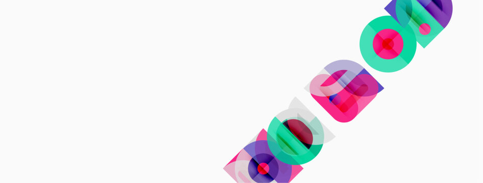 Colorful text spells discord. Gradient hues create vibrant, playful design. Minimalist aesthetic, clean background.