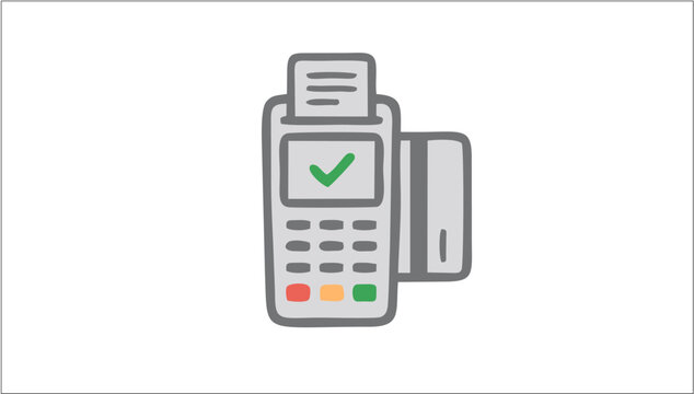 POS Terminal Payment Machine Icon