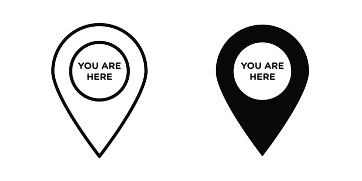 You are here pointer icon