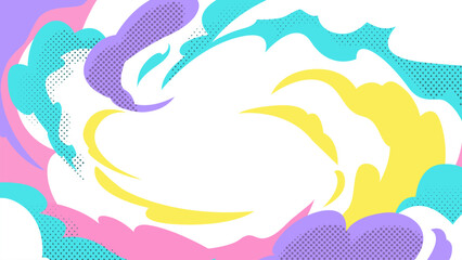 カラフルな爆発デザイン © DESIGN ARTS