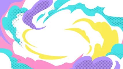 Fotobehang Pop Art カラフルな爆発デザイン  © DESIGN ARTS