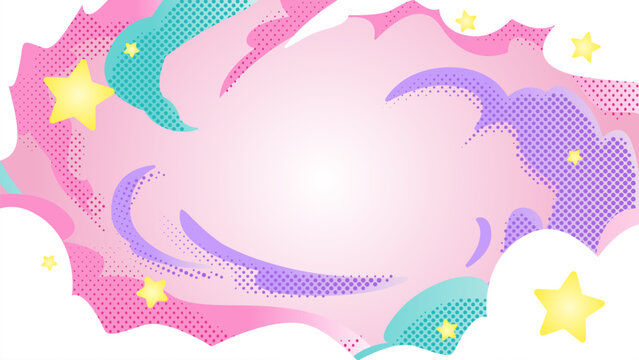 ポップ煙の背景デザイン