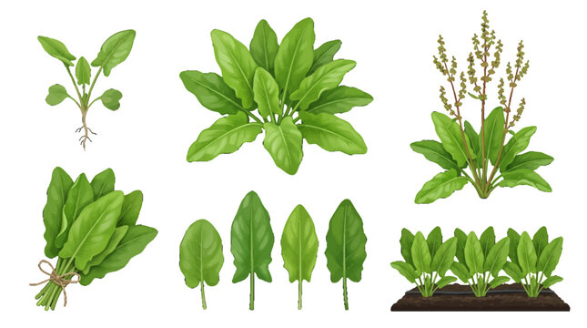 Basil Leaves and Plants