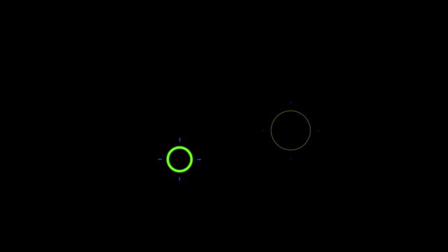Circle Bursts And Sparks line animation. colorful Circle blast effect Shiny vector, click effect animation on black screen background. Firework Animation blast circle pop up loop animation,