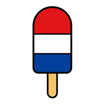 Red White Blue Popsicle