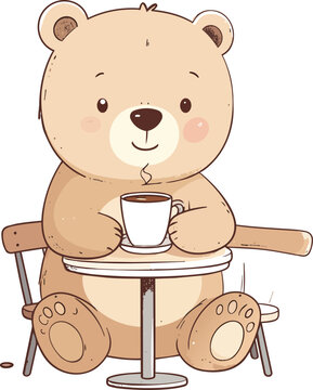 Bear's Tiny on chear and Caf&eacute;