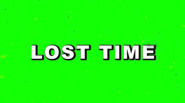 Lost Direction Sign on Vibrant Green Background with Confetti Texture