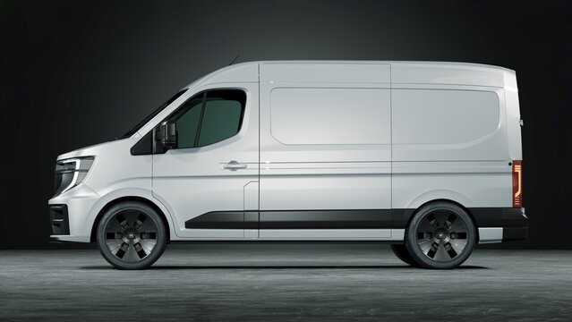 France &ndash; May 2026: 3D render Renault Master 2025 performance van