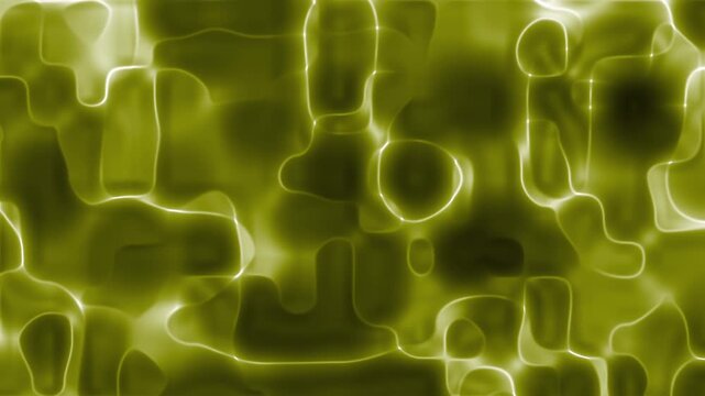 Abstract digital pattern of glowing yellow cell structures ideal for science backgrounds suitable for designs, web graphics, presentations, and biological concepts projects.
