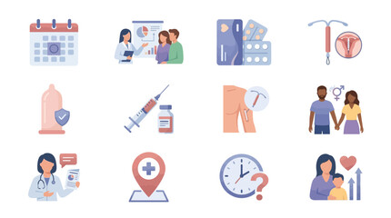 Fototapeta premium Health and Wellness Illustrations for Education and Awareness