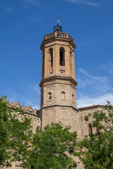 Obraz premium Bell Tower of Sant Felix Church in Sabadell Catalonia Spain Historic Religious Architecture