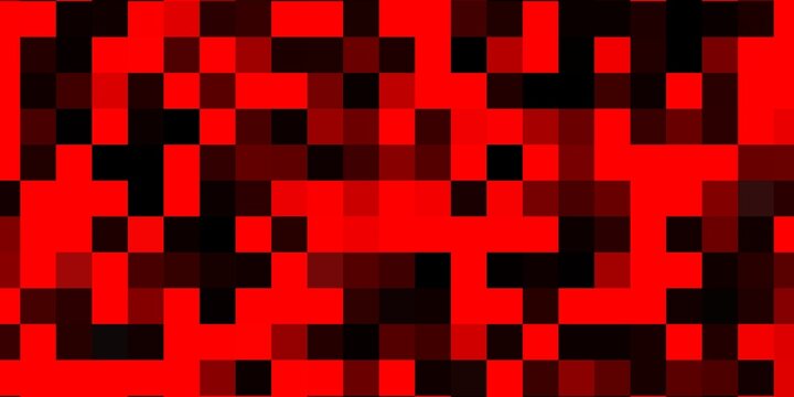 Abstract Red and Black Pixel Pattern Background with Digital Mosaic Technology Design