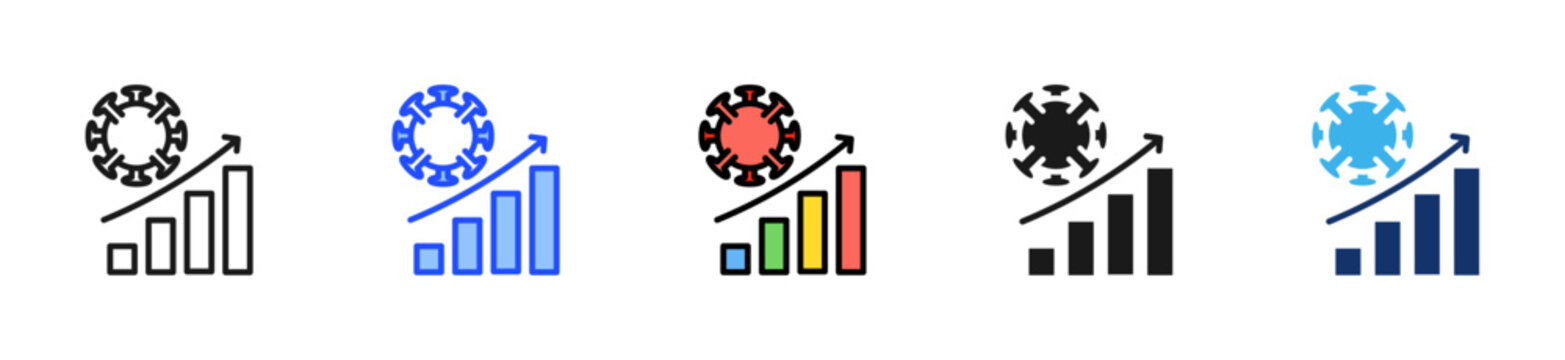 Disease Predictor Icon Collection With Multiple Styles