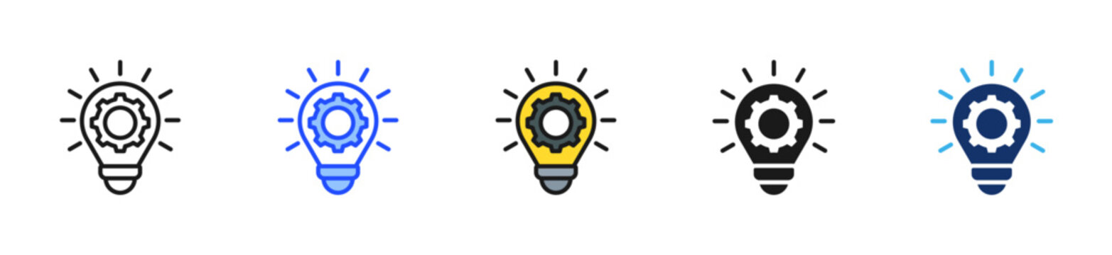 Innovation Hub Icon Collection With Multiple Styles