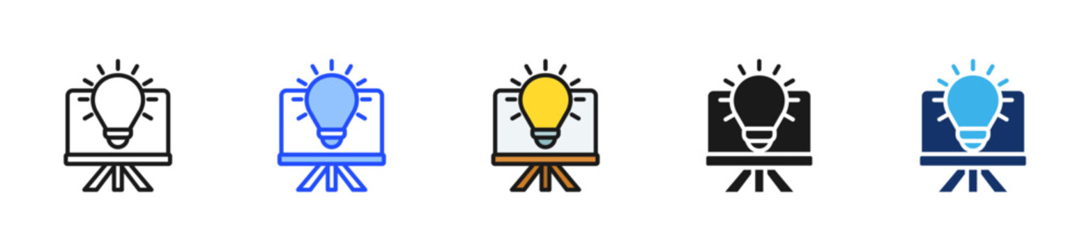 Innovation Project Icon Collection With Multiple Styles