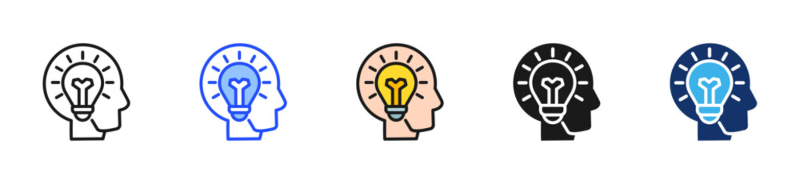 Creative Minds Icon Collection With Multiple Styles