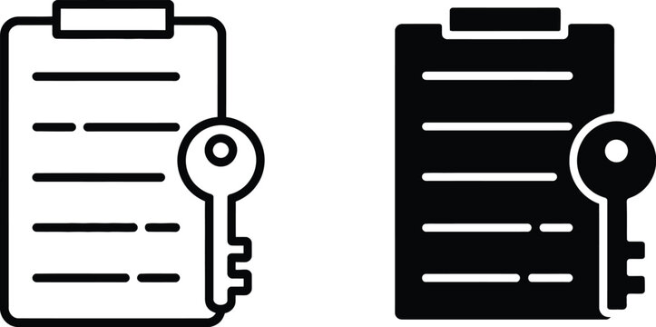 Key takeaway icon symbol isolated on white background for business insights and learning concepts.