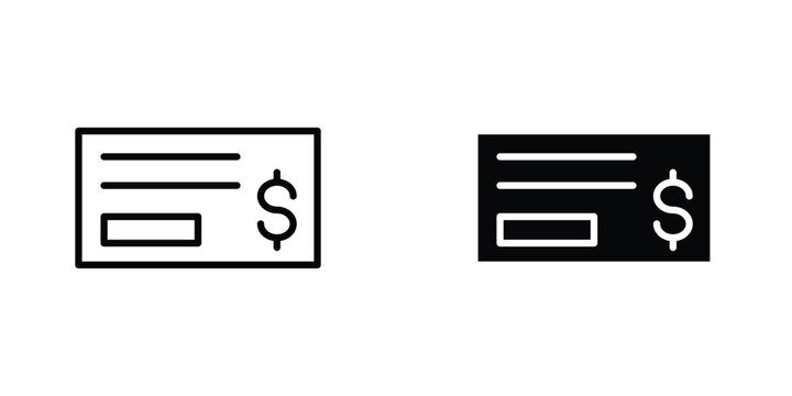 Money check icon