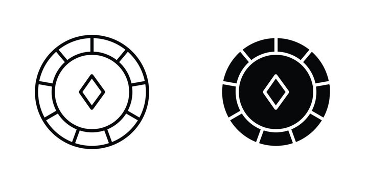 Poker chip icon