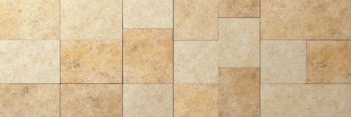 Fototapeta premium Beige stone tiles, repeating pattern Natural, rustic backdrop , wallpaper tile, tile pattern, wallpaper