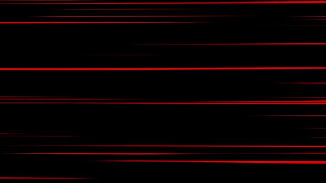 Anime speed lines background animation with comic action light rays for fast motion overlay.