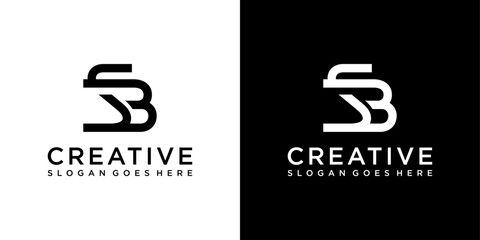 SB or BS initial letter logo design vector © Kurniawan