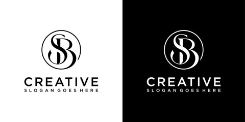 SB or BS initial letter logo design vector © Kurniawan