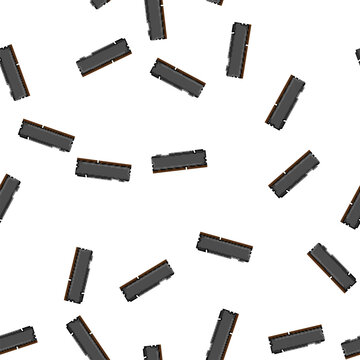pattern chip desktop memory cartoon. service computer, pc ram chip desktop memory sign vector