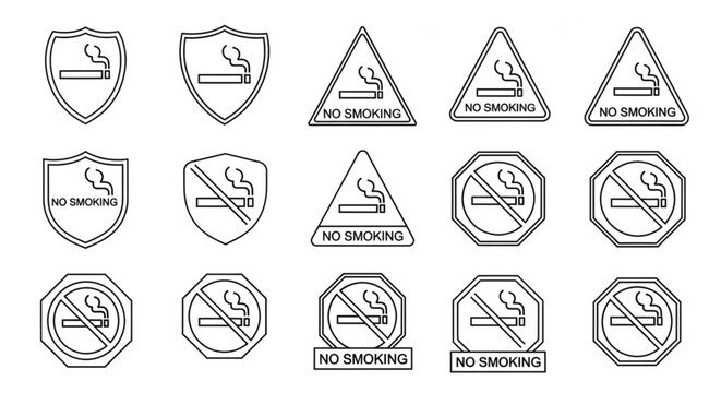 No Smoking Signs and Symbols.