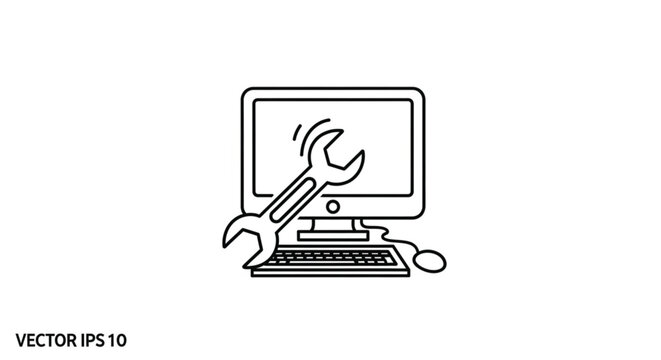 Computer repair and maintenance service.