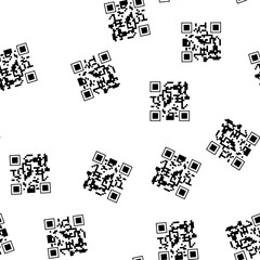 Fototapeta premium pattern switches qr code label cartoon. buttons meters, indicators gauges, lights display switches qr code label sign vector
