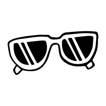 Minimalist Sunglasses Icon
