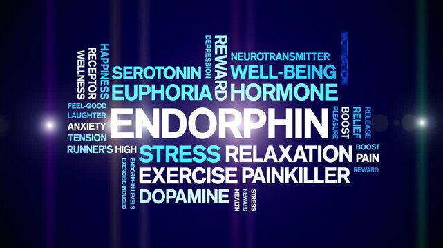 Endorphin animated word cloud-text design animation tag kinetic typography seamless loop.