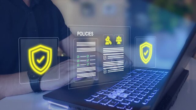 Compliance law, Regulation policy. Modern governance, legal standards, policy management ensuring transparency, safety, structured organizational control. corporate rules with documents