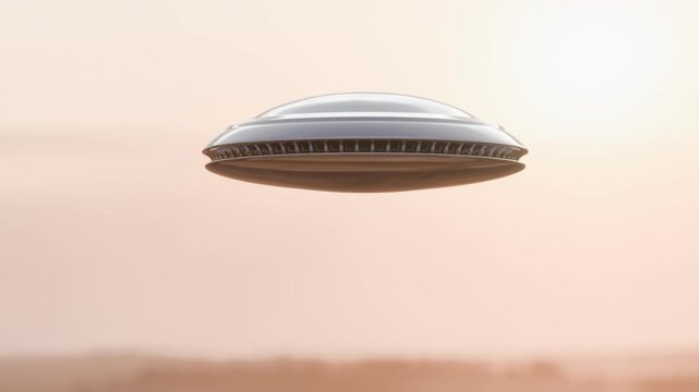 Fictional UFO Over Cordoba (Argentinia) Landscape, 1963 Reenactment