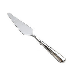 Fototapeta premium Stainless steel chef's knife with serrated edge