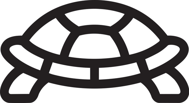 Black turtle shell icon