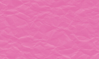 Fototapeta premium Vibrant pink crumpled paper texture for artistic backgrounds