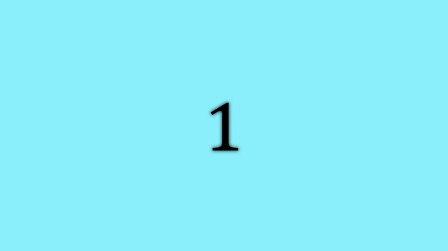 Animated 5 4 3 2 1 Go Countdown Timer &ndash; Digital Number Count and Start Signal Concept