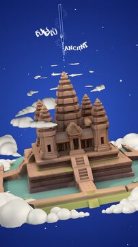 Cambodia Travel Destination Motion Graphic