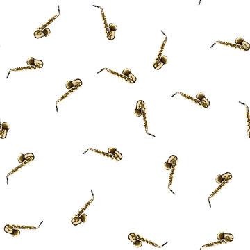 pattern keys saxophone cartoon. mouthpiece embouchure, improvisation solo, ensemble classical keys saxophone sign vector
