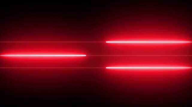 Abstract background featuring three horizontal glowing red neon light lines against a deep dark background a high resolution