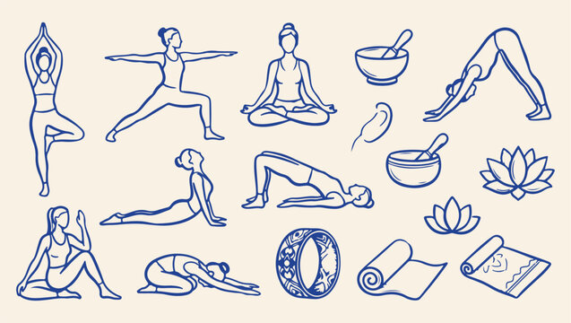 zen meditation wellness ritual pattern, peaceful yoga wellness lifestyle background, spiritual meditation wellness tool illustration, relaxing yoga wellness habit print, serene zen wellness concept ar