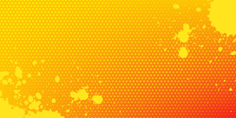 Dots comic yellow background raster gradient halftone disign © Srijayanti