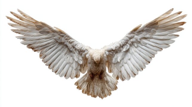 Pure angle wings isolated on white with clipping path.